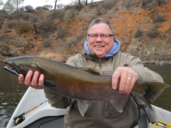 this salmon crushed our nymph