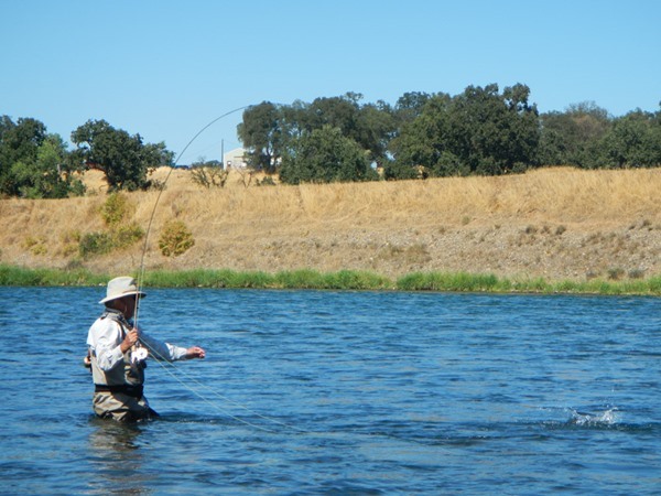 Steve with a fish on