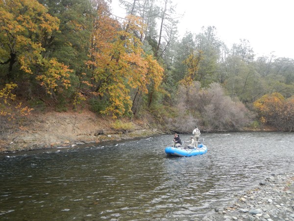 Leslie Ajari and clients fishing a nice piece of water