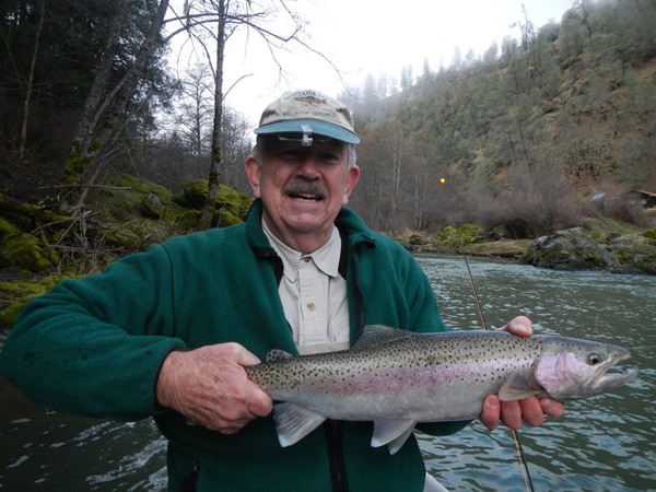 Tom with our first fish of the day