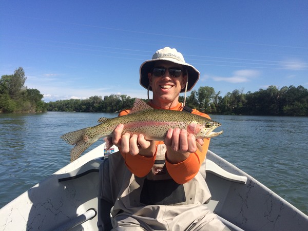 Brian with a nice one on the rod he built for the trip!