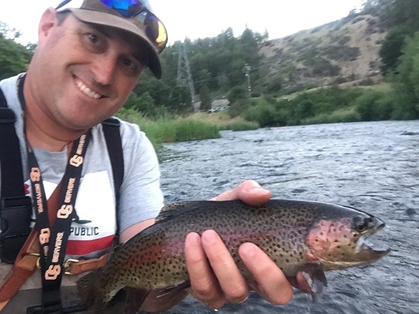 In water barely over my boot.