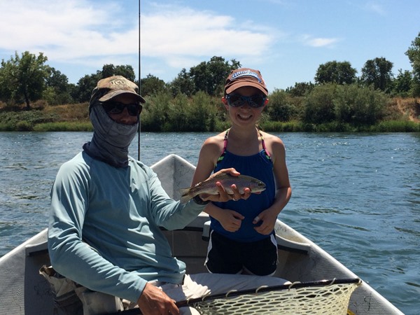 Lily landed several wild trout today