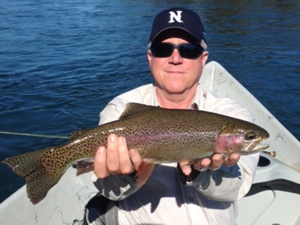 Mark knows how to hold a fish