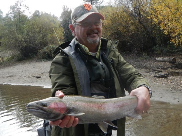 Mike with the first fish of the day