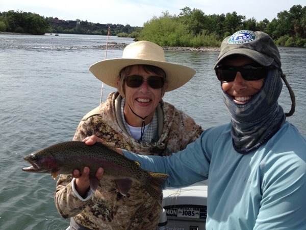 Kathleen's first big fish of the day