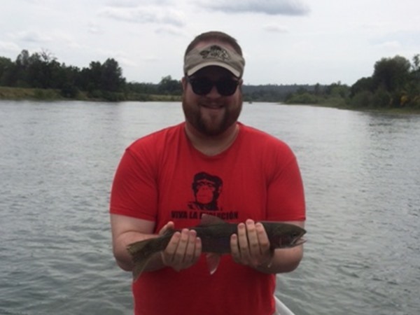 Kevin with his best fish of the day