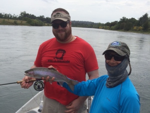 Kevin caught 3 fish on 3 casts at one point in the day