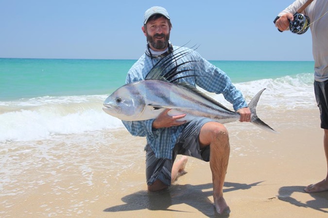 Mark Tompkins with a big roosterfish