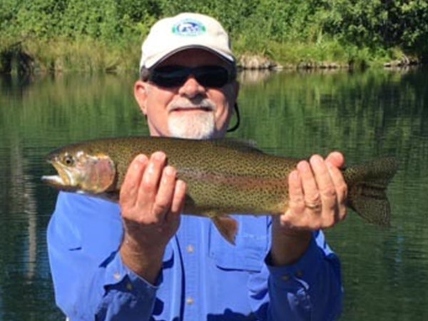 Doug with a 21 rainbow