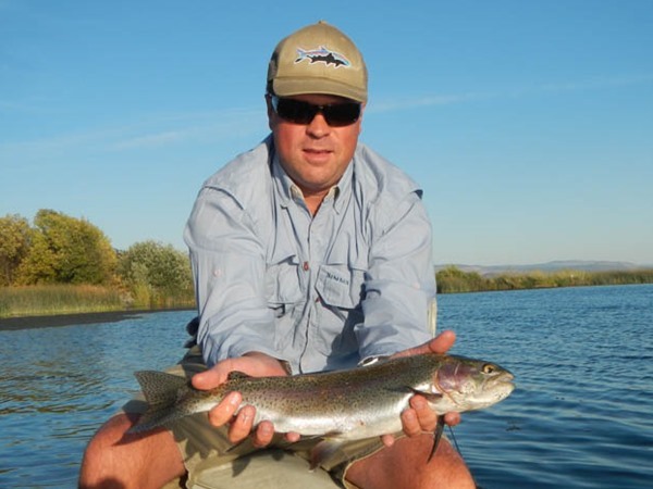 Jared landed this great fish on a nymph