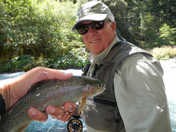 Scott caught this fish on a nymph