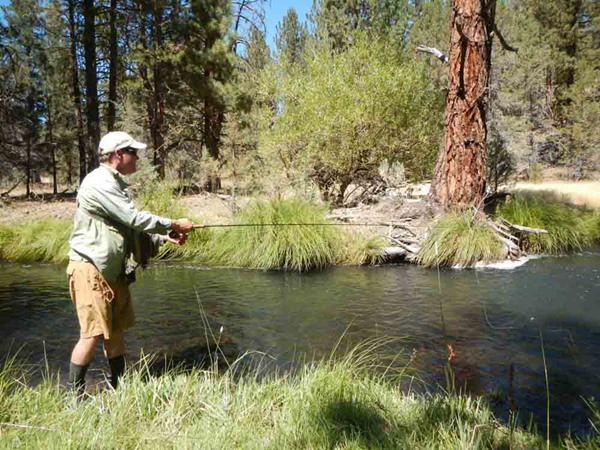 John fishing a classic trout spot