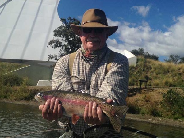 Jack hooked this one just above the Sundial Bridge