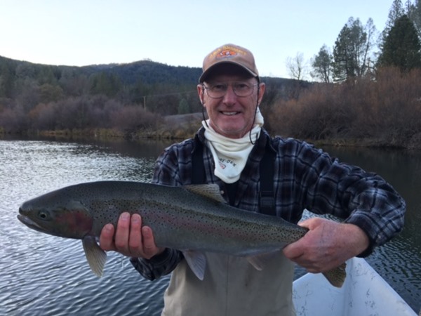 Rich's steelhead from our afternoon on the Trinity yesterday