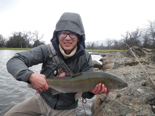 Glen caught this one on a size 20 midge!