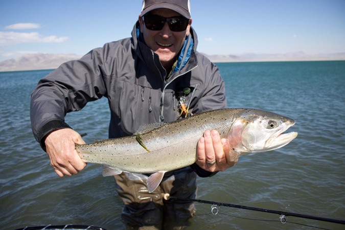 Aaron with a specimen