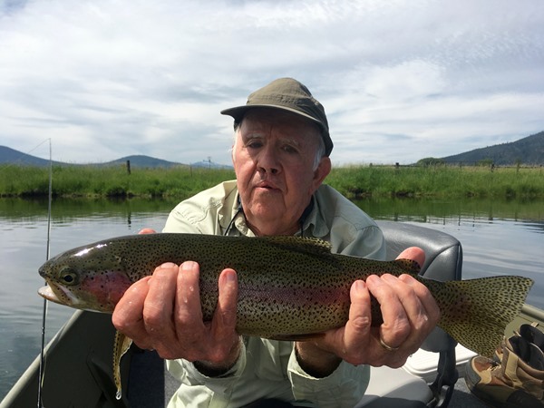 Mike from Chico with a great Fall River rainbow