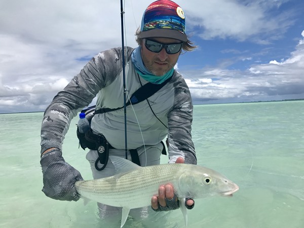 Jon with a larger bonefish