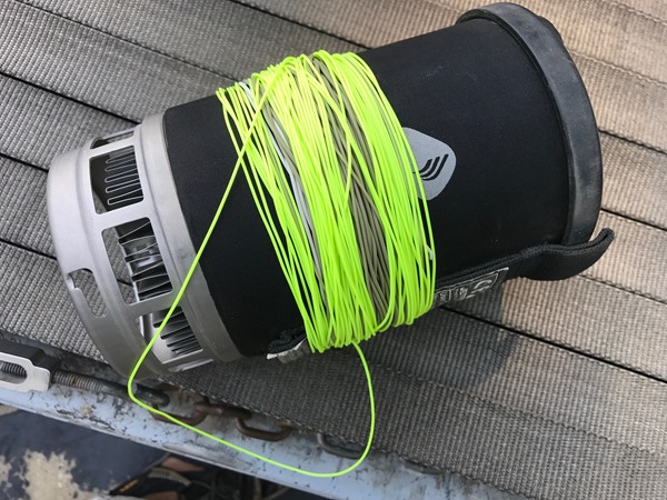 Jet Boil makes a great fly line spool!