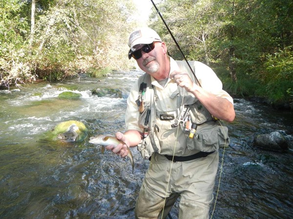 Dave with the best fish of the afternoon