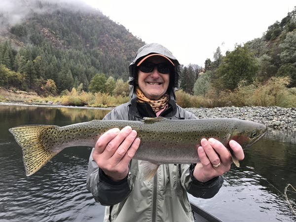 Ted with his beautiful steelhead