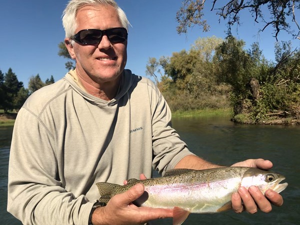 Chet with a Lower Sac rainbow