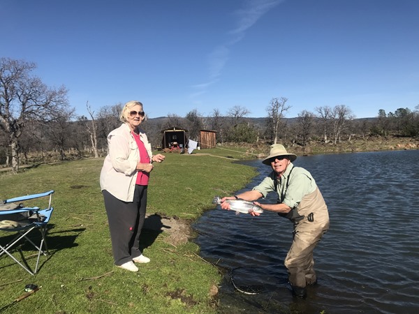 Judy got a nice rainbow all on her own!