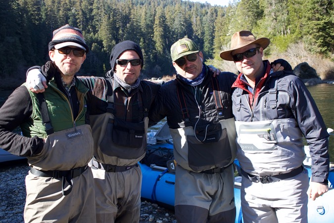 the crew. Larry, Greg, Chester and the mastermind, Ben