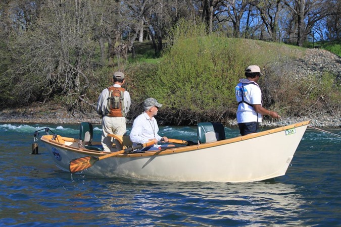 Kevin Kay and clients floating through the Posse Grounds riffle