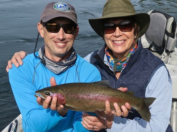 Janie with the big fish of the day