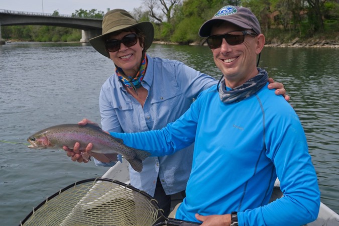 Janie with one of many fish today