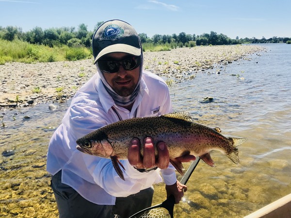 It's a nice fish when the guide has to get a pic in