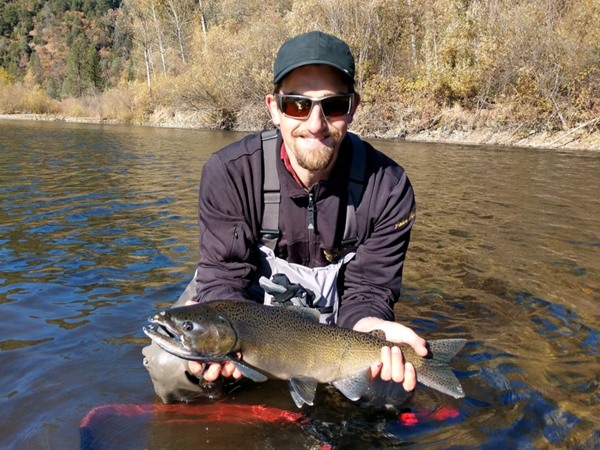 John with his salmon