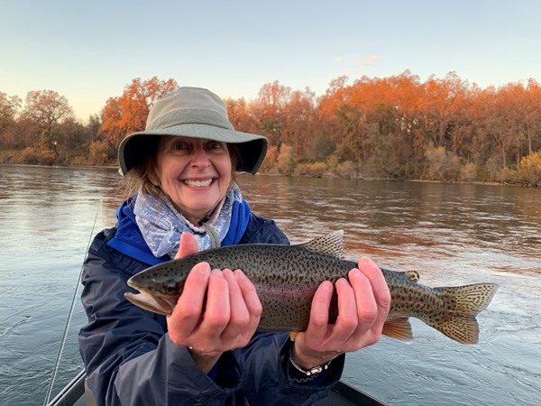 Lee with her biggest of the day!