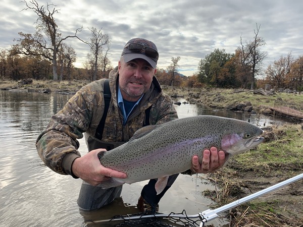 Tim with the biggest fish of the day