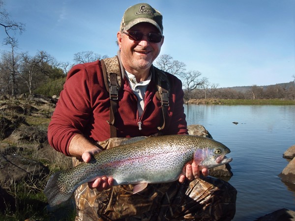 Bill with his first Eagle Canyon trout of the day.