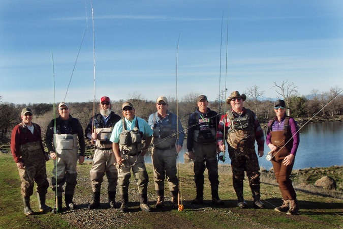 Group of anglers at Eagle Canyon