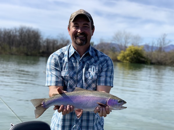 Matt with another chunky fish