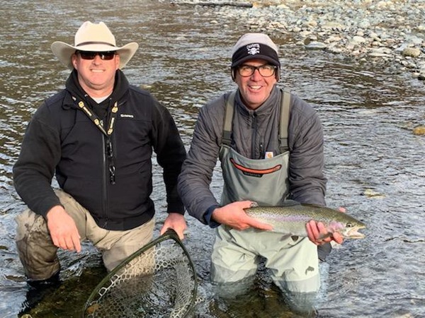 Sean’s first steelhead on a fly!