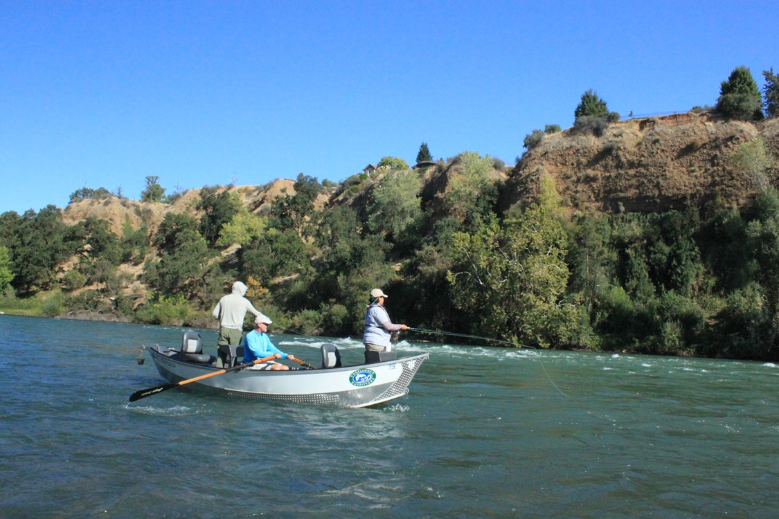 Brian Kohlman and guests fishing a juicy riffle