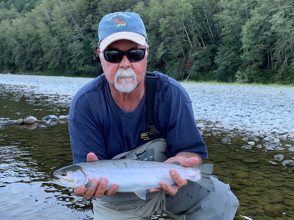 Kim with a bright wild fish