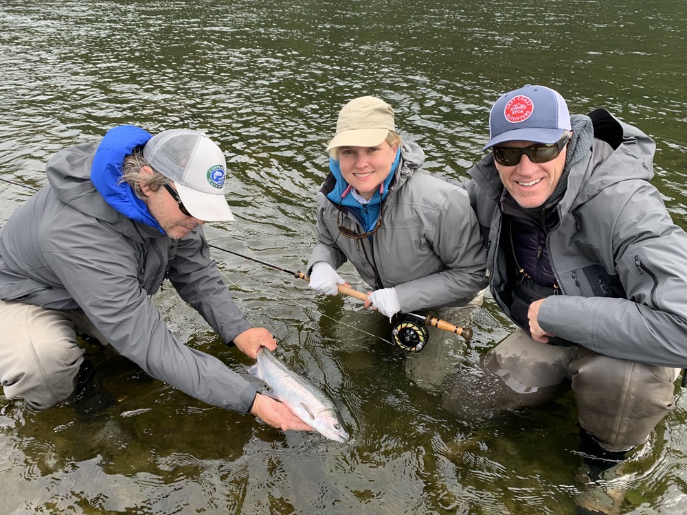 Pete and Karen got steelhead every day