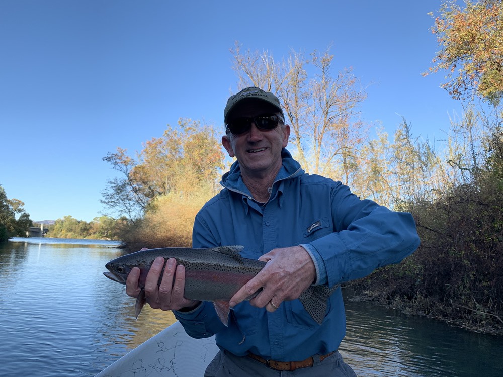 Steve with the first fish of the day - not a bad start!