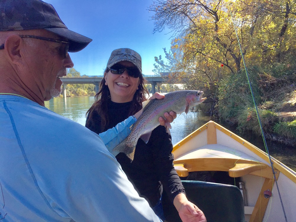 Lisa with one of the ones that didn’t get away.