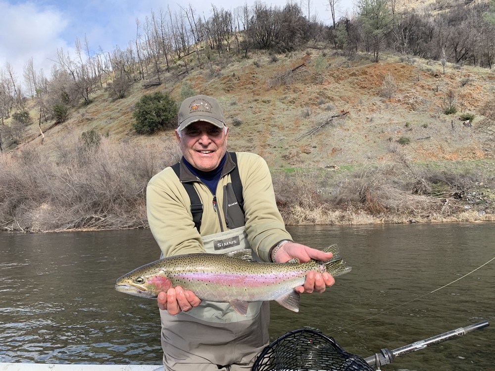 Steve with a nice buck steelhead