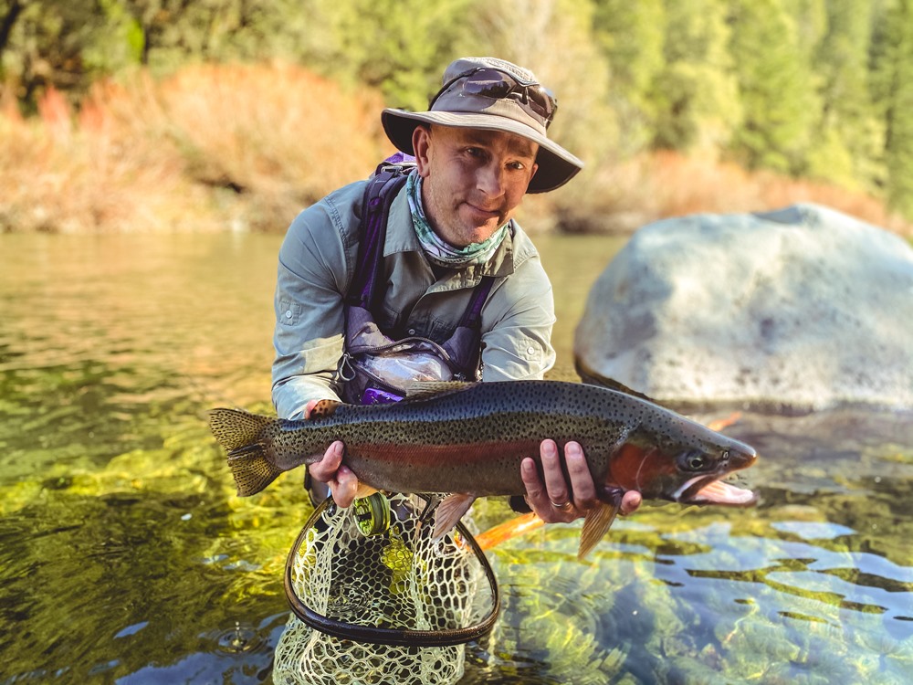 Paul got a fish that was nearly 23 inches tight line nymphing!