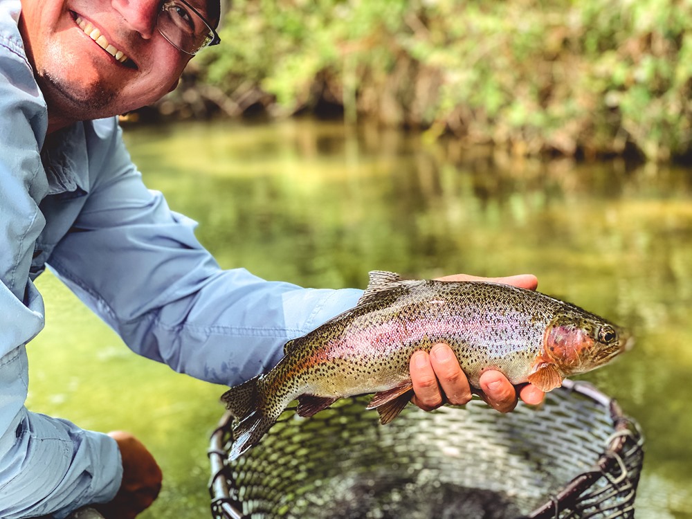 Doug caught some really healthy 'bows!