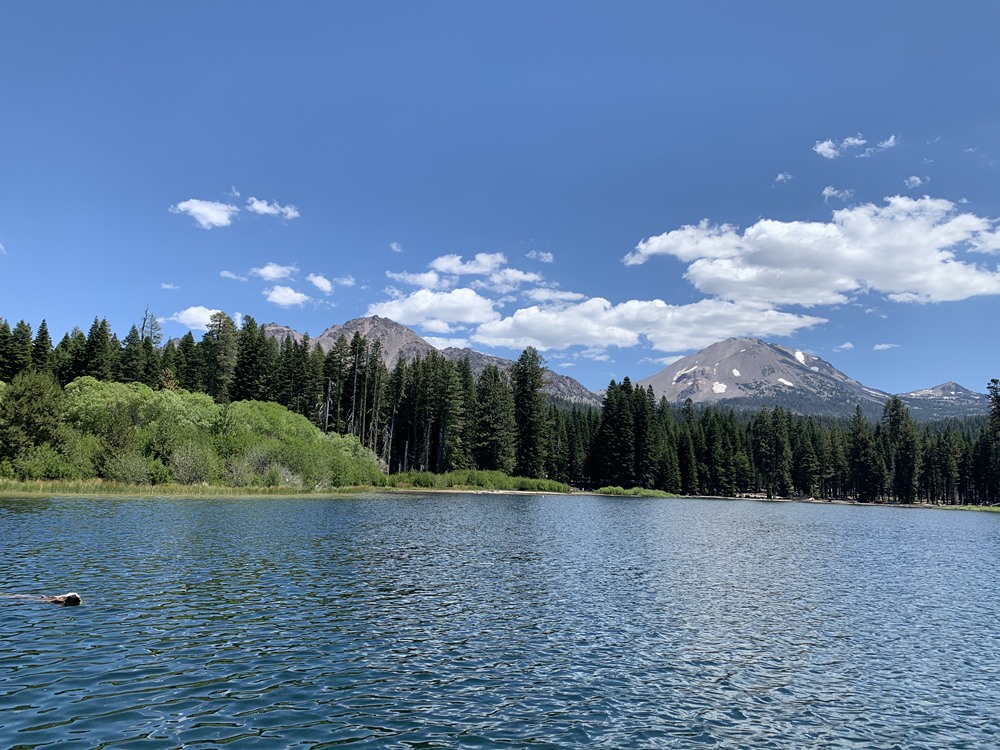 Epic view of Mt. Lassen from Manzanita Lake