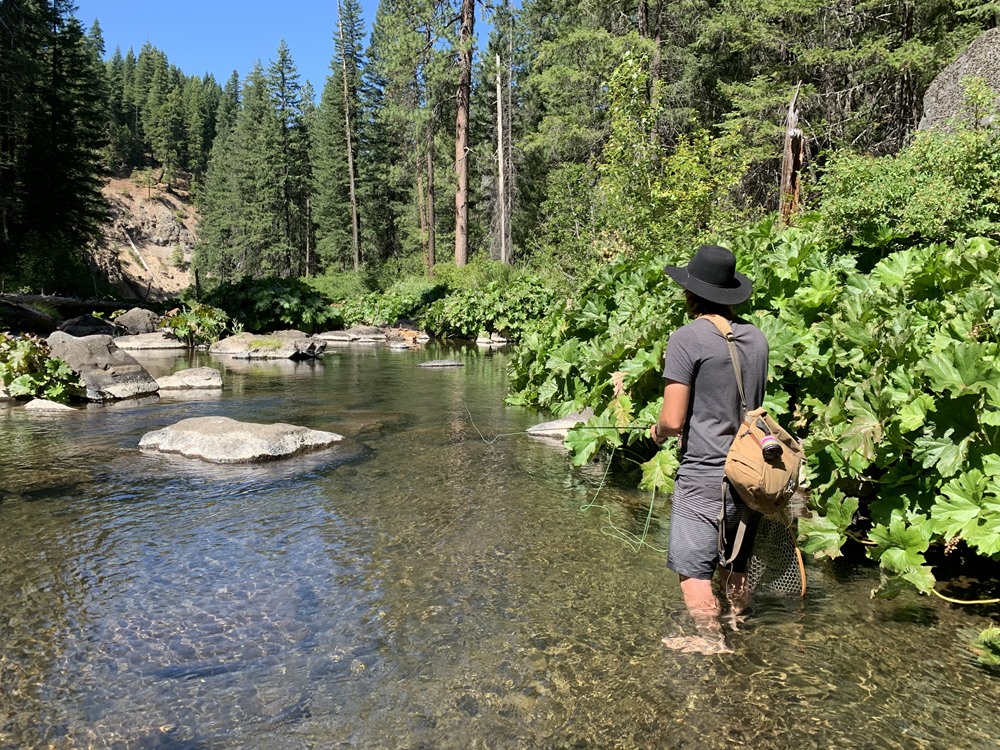 Daniel casting to rising fish